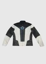 Radiant Black Leather Jacket - Image 2