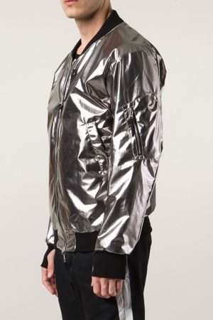 11 By Boris Bidjan Saberi Satin Bomber Jacket