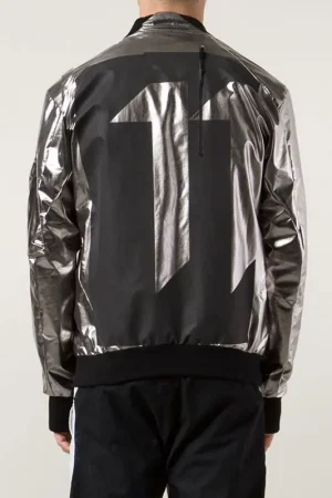 11 By Boris Bidjan Saberi Satin Bomber Jacket