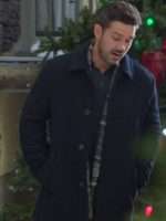Under The Christmas Sky Ryan Paevey Blue Coat - Image 2