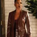 Gabi Mosely Found Season 02 Leather Blazer