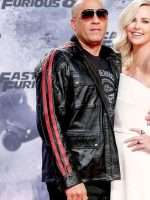 Fast and Furious 8 Vin Diesel Black Leather Jacket - Image 2