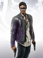 Johnny Gat Saints Row Grey Leather Jacket