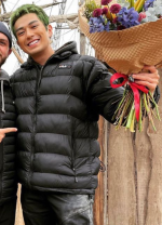 Roronoa Zoro Black Puffer Jacket Mackenyu One Piece SO1 - Image 2