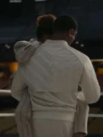Michael B. Jordan Creed III White Bomber Jacket - Image 3