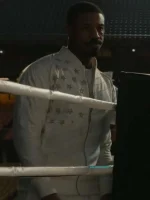 Michael B. Jordan Creed III White Bomber Jacket - Image 4