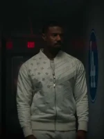 Michael B. Jordan Creed III White Bomber Jacket