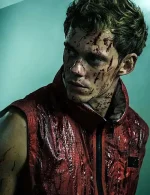 Boy Kills World Bill Skarsgård Red Vest