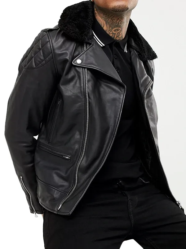 35mens-leather-biker-jacket-with-fur-collar.webp Mens Leather Biker Jacket With Fur Collar - Image 1