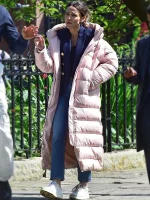 Fool Me Once Maya Stern Pink Puffer Coat