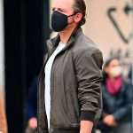 Mission Impossible 7 Simon Pegg Grey Bomber Jacket