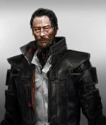 Goro Takemura Black Coat Cyberpunk 2077 - Image 3