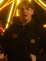 Nick Nelson Heartstopper Tv Series S03 Black Cotton Jacket
