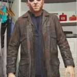 Michael Distressed Grand Theft Auto V Brown Jacket
