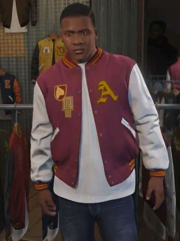 63grand-theft-auto-v-franklin-clinton-maroon-jacket.jpg Grand Theft Auto V Franklin Clinton Maroon Jacket - Image 1