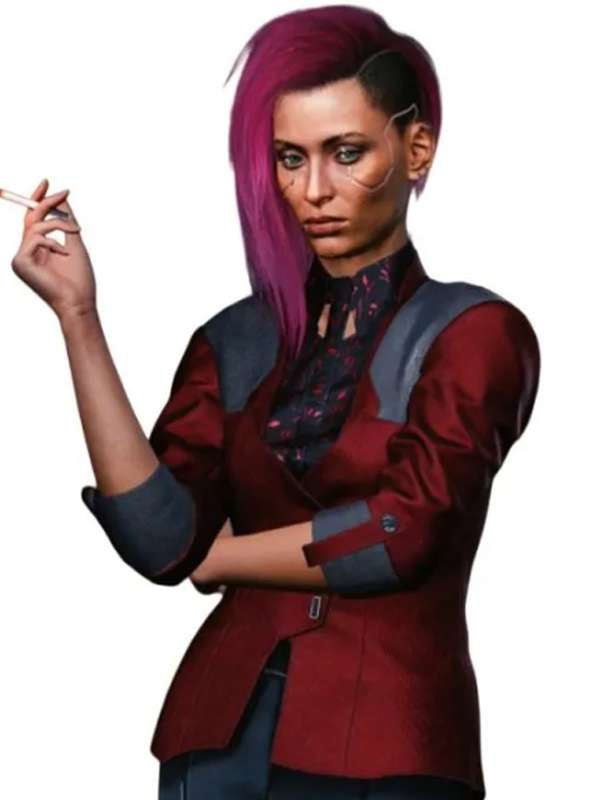 68Female-V-Cyberpunk-2077-Maroon-Blazer-Coat.jpg Female V Cyberpunk 2077 Maroon Blazer Coat - Image 1