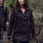The Walking Dead S10 Maggie Rhee Brown Cotton Jacket
