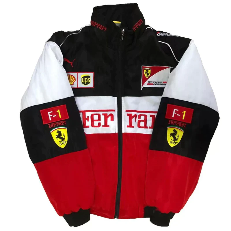 86ferrari-f1-90s-vintage-racing-bomber-jacket.webp Ferrari F1 90s Vintage Racing Bomber Jacket - Image 1