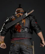 Cyberpunk 2077 Jackie Welles Bomber Leather Jacket - Image 2