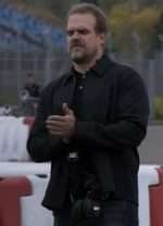 David Harbour Gran Turismo 2023 Black Jacket