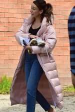 Fool Me Once Maya Stern Pink Puffer Coat