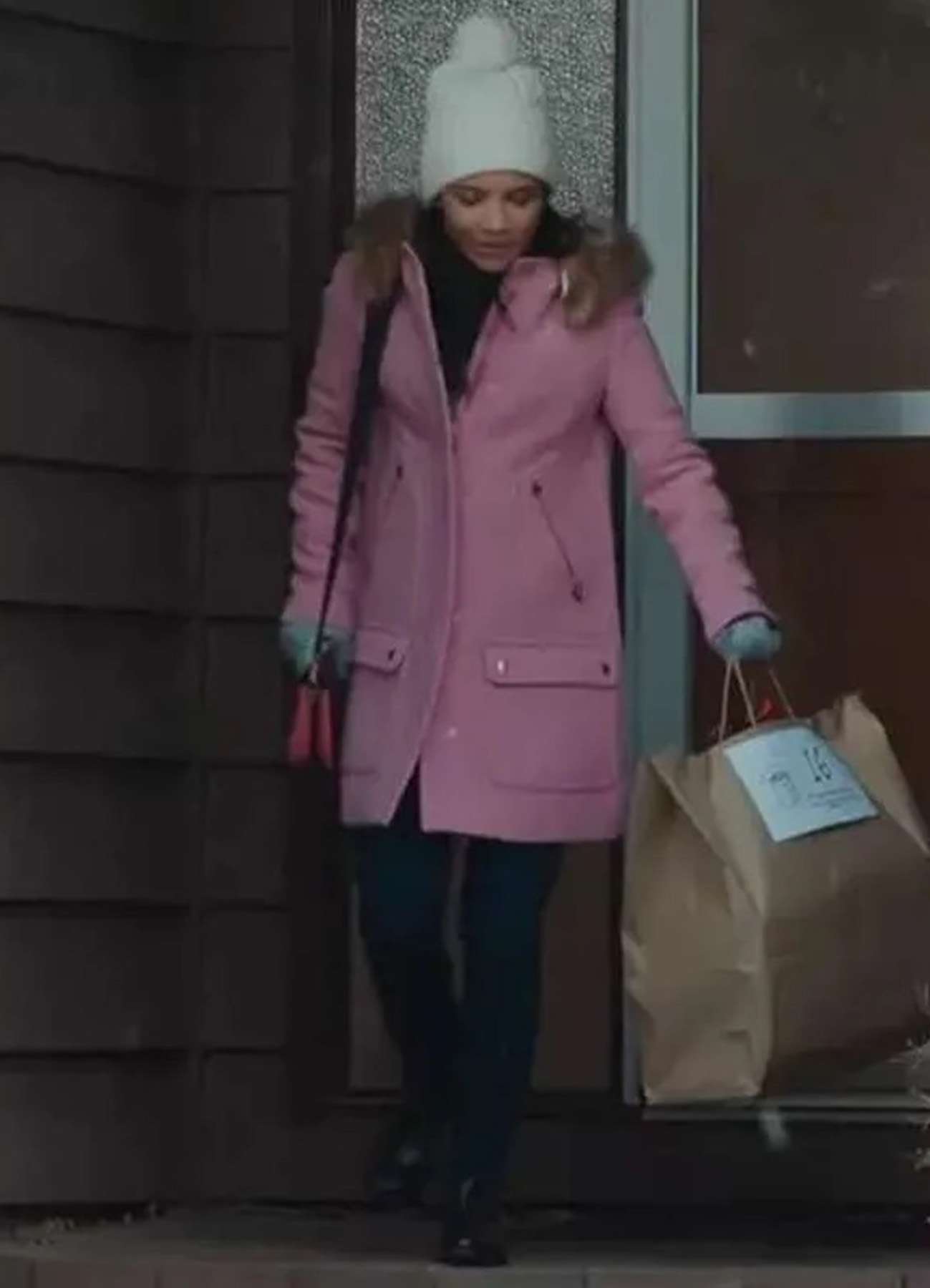Jackie-Howard-My-Life-with-the-Walter-Boys-Pink-Parka-Coat-01.jpg Jackie Howard My Life with the Walter Boys Pink Parka Coat - Image 1