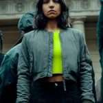 Furies 2024 Lina El Arabi Cropped Bomber Jacket