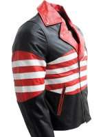 American Flag Leather Jacket - Image 2