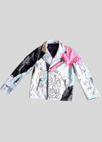 Never Say Die Lil Peep Painted Jacket