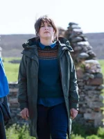 DS Alison McIntosh Shetland S08 Green Jacket - Image 3