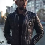 Andrew Tate Black Quilted Leather Jacket