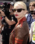 Anya Taylor Joy F1 Grand Prix of Monaco Leather Jacket - Image 3