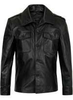 Brad Pitt Friends Season 8 Black Leather Jacket