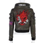Cyberpunk 2077 Brown Leather Jacket - Image 4