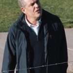 Danny Huston Leather Jacket with rugged Western style from Yellowstone