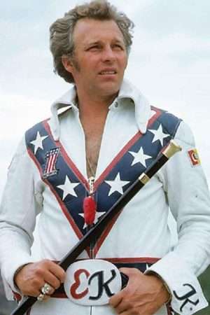 Evel Knievel American Stunt Performer Motorcycle Leather Jacket