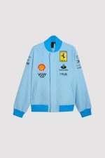 Ferrari Blue Miami Grand Prix Bomber Jacket - Image 2