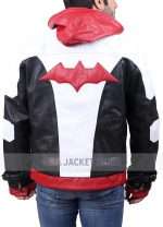 Jason Todd Red Hood Leather Jacket back view