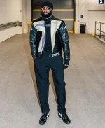 Jaylen Brown 7uice x Vanson  Black Leather Jacket - Image 3