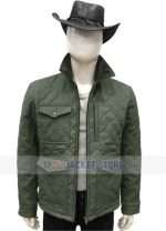John Dutton Green Quilted Jacket Yellowstone Season 4 - Image 5