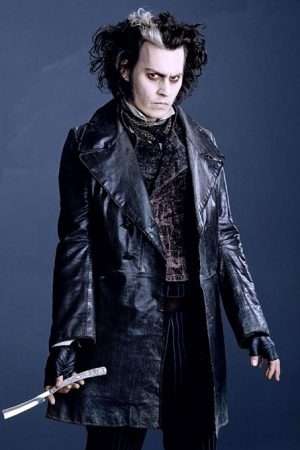Johnny Depp Sweeney Todd: The Demon Barber of Fleet Street Black Leather Coat