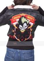 Kaley Cuoco Harley Quinn Leather Bomber Jacket