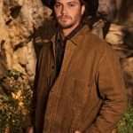 Kayce Dutton Waxed Jacket beige quilted cotton
