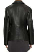 Kendall Jenner Black Leather Blazer - Image 3