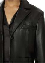 Kendall Jenner Black Leather Blazer - Image 4