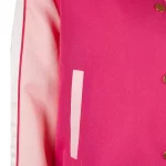 Margaret Qualley The Substance 2024 Pink Bomber Jacket - Image 5