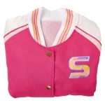 Margaret Qualley The Substance 2024 Pink Bomber Jacket - Image 8