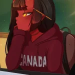 Meru The Succubus Canada Hoodie - Image 2