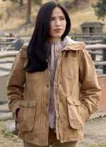 Monica Dutton Cotton Jacket thick cotton with stand collar