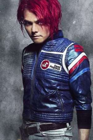 Party Poison Leather Jacket worn by model